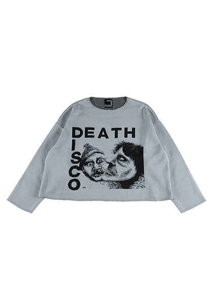 KNIT GANG COUNCIL "PIL" CREW NECK SWEATER "DEATH DISCO"_4