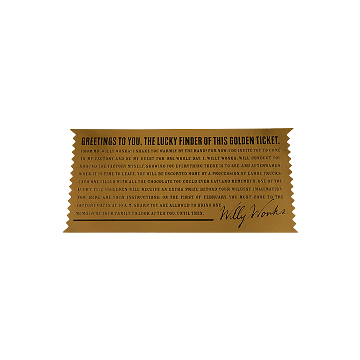 GOLDEN TICKET | MEDICOM TOY OFFICIAL STORE