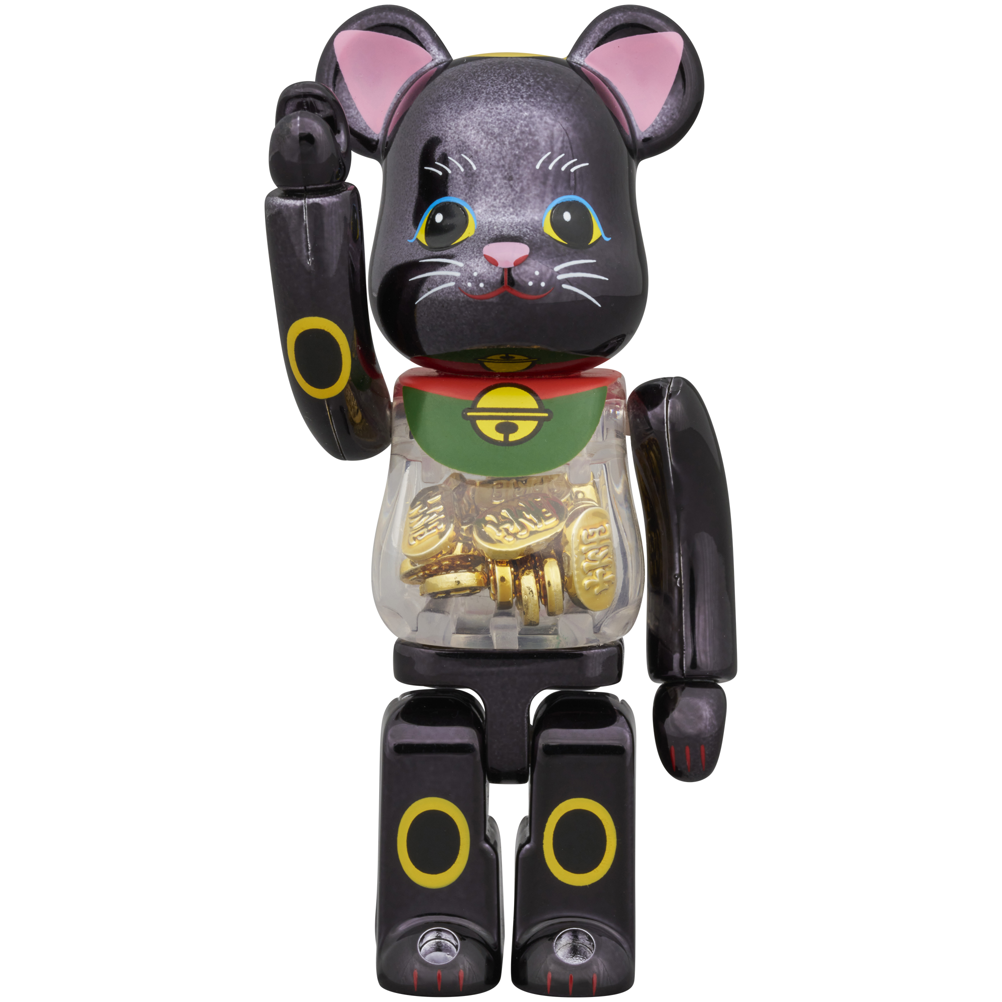 BE@RBRICK Manekineko Koban Ten Million Ryo Black Plated 100% & 400%