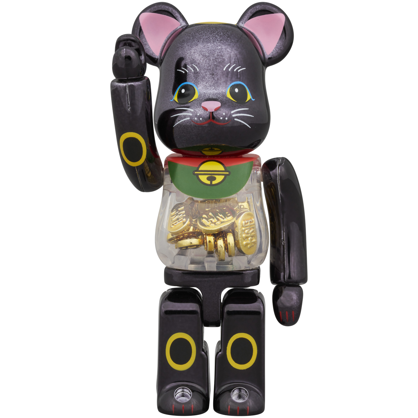 BE@RBRICK Manekineko Koban Ten Million Ryo Black Plated 100% & 400%