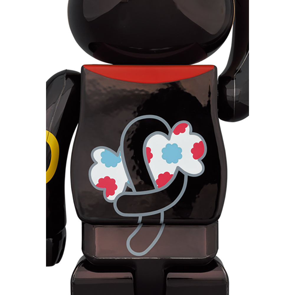 BE@RBRICK 招き猫 ペコちゃん 黒メッキ 100％ ＆ 400％_3