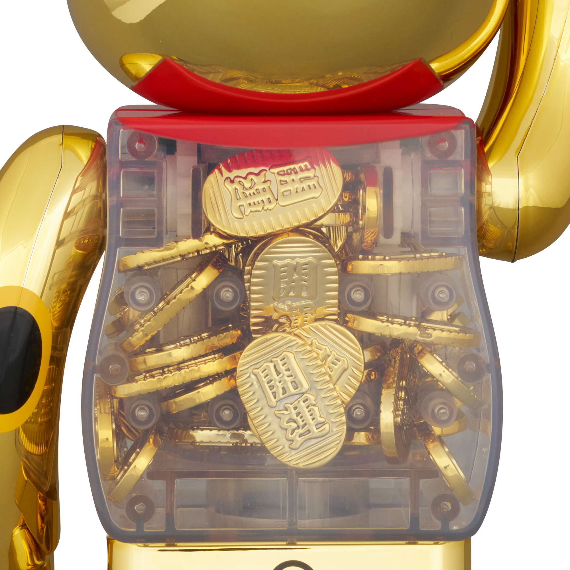 BE@RBRICK 招き猫 小判 開運 弍 金メッキ 100％ & 400％ | MEDICOM TOY