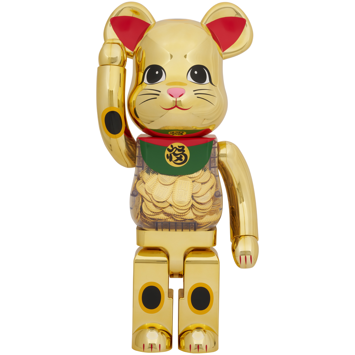 BE@RBRICK Maneki Neko Coin Good luck 2 Gold Plating 1000% 