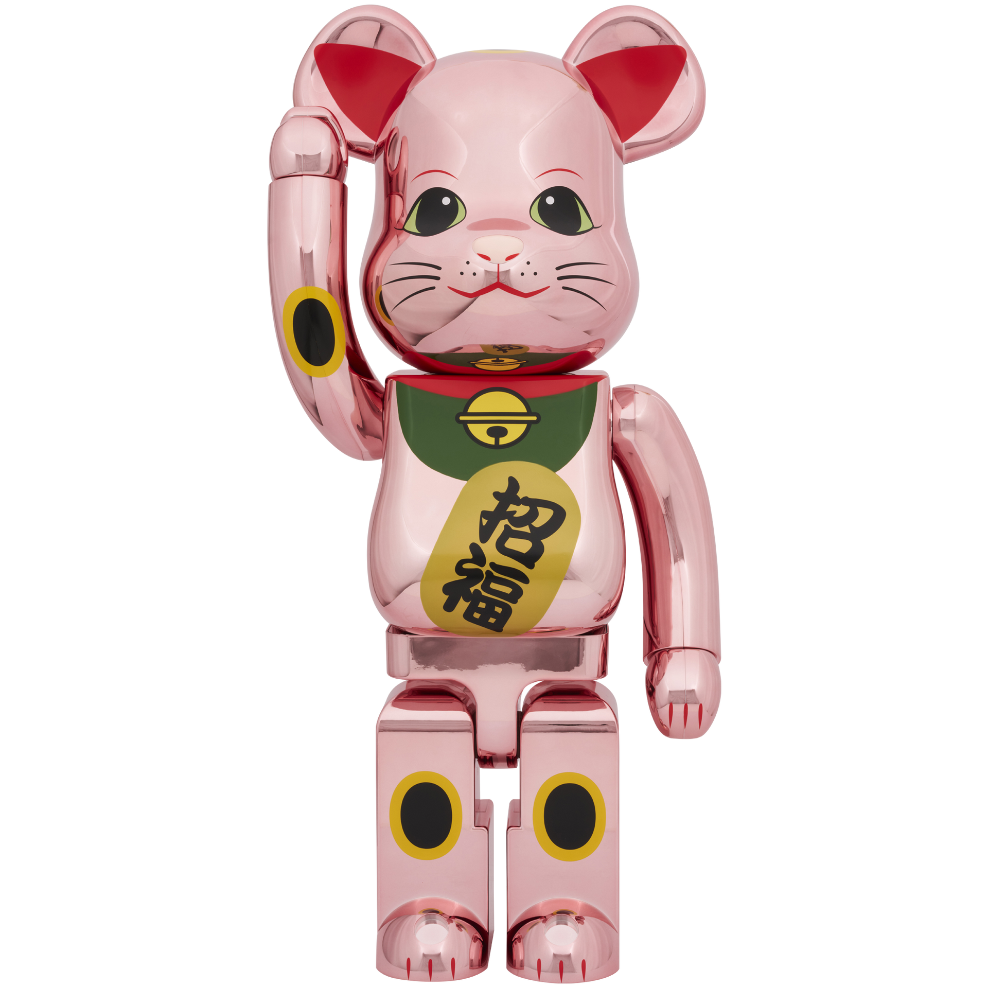 BE@RBRICK 招き猫 招福 桃金メッキ 1000％ | MEDICOM TOY OFFICIAL STORE