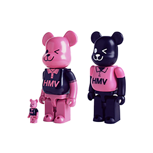 HMV特製 ブラックポロBE@RBRICK / ピンクポロBE@RBRICK