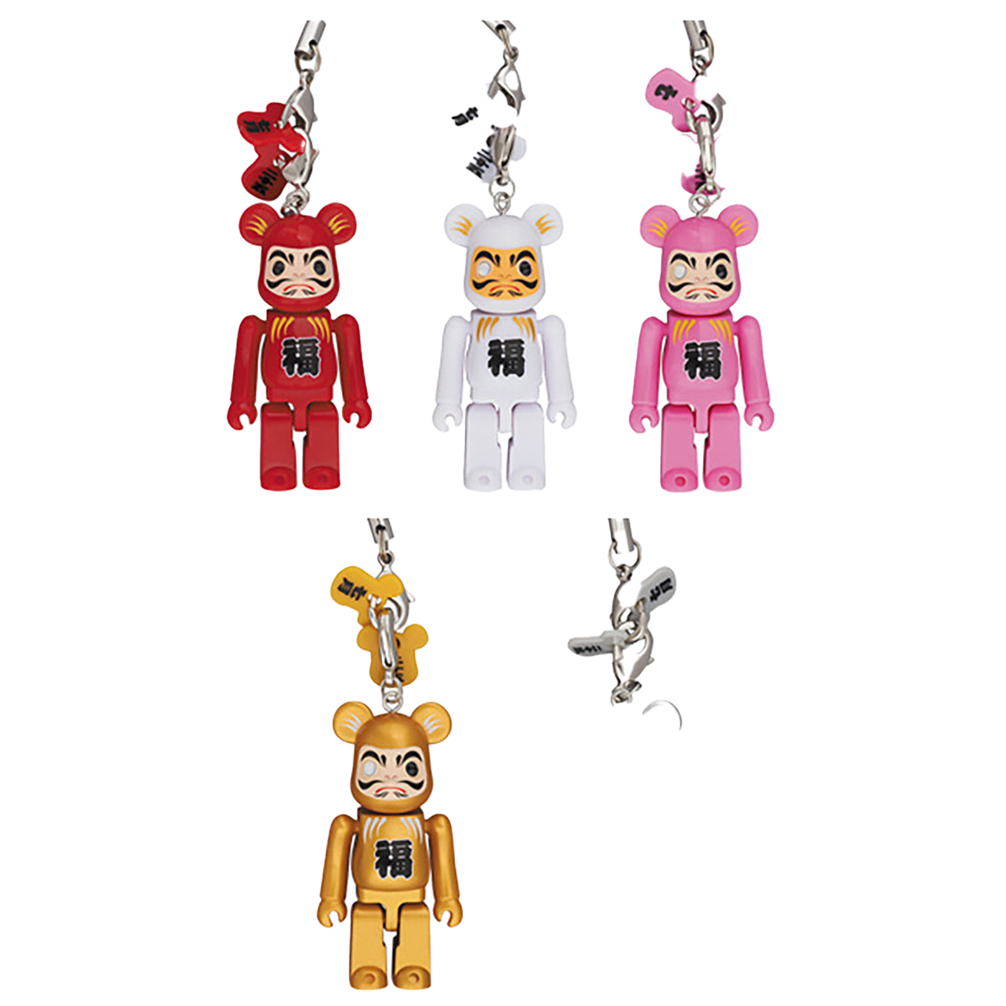Happy BE@RBRICK 達磨 (赤 / 白 / ピンク / 金 / 銀)