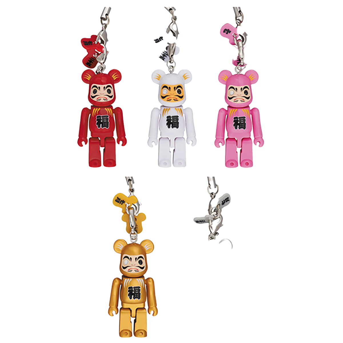 Happy BE@RBRICK 達磨 (赤 / 白 / ピンク / 金 / 銀)