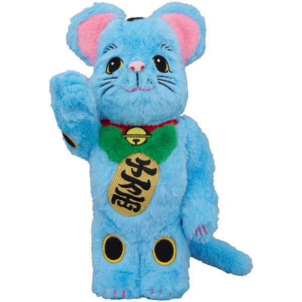 BE@RBRICK Maneki Neko costume Sky blue 400％ | MEDICOM TOY