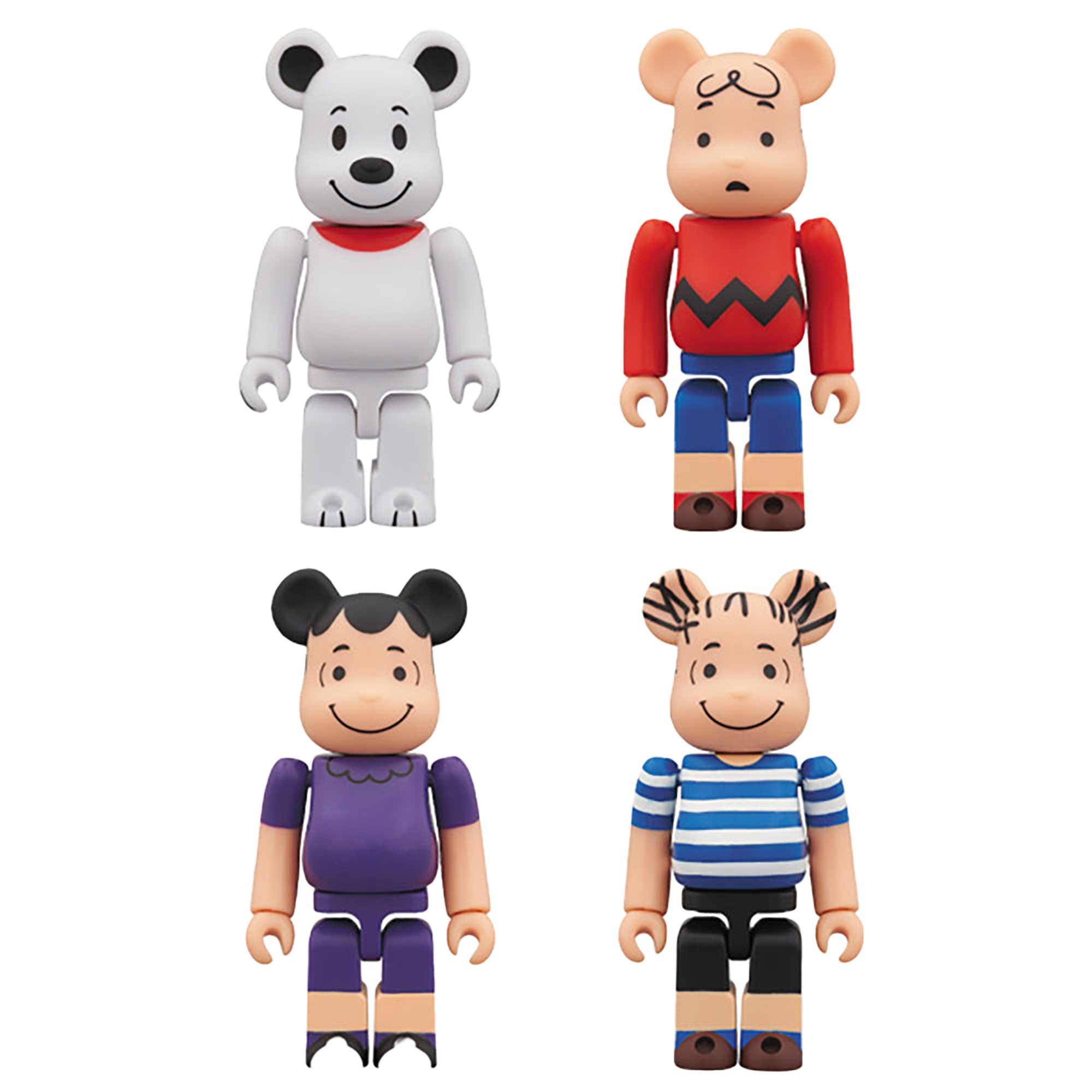 BE@RBRICK SNOOPY / CHARLIE BROWN / LUCY / LINUS