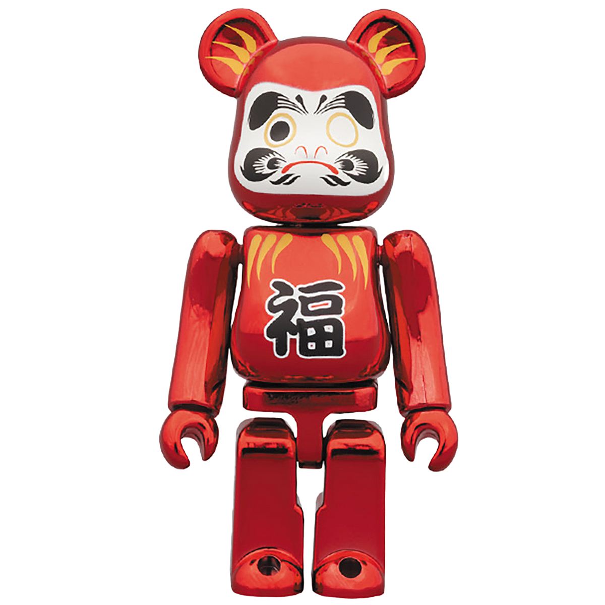 BE@RBRICK 達磨 赤メッキ