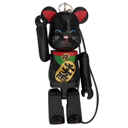 Happy BE@RBRICK 招き猫 黒