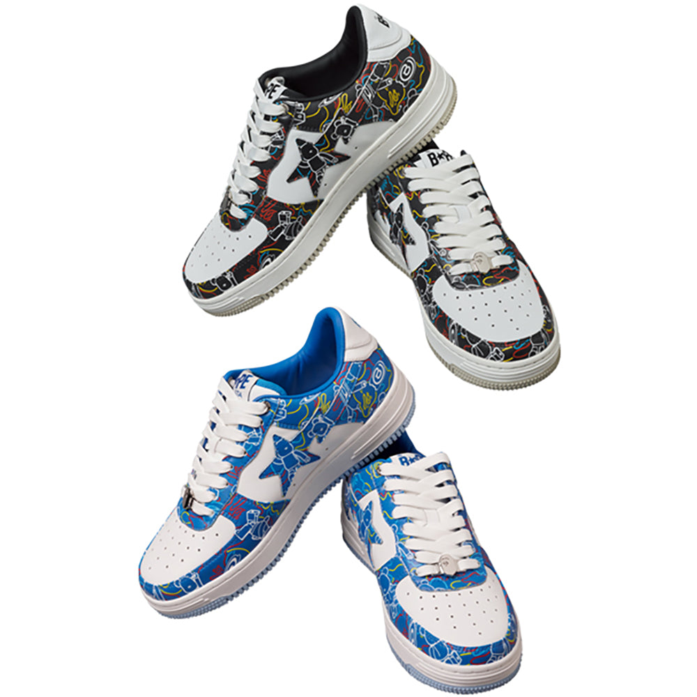 BAPE STA MEDICOM TOY BE@RBRICK CAMO BLACK/BLUE_0