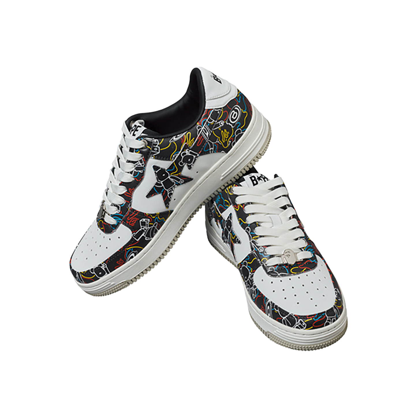 BAPE STA MEDICOM TOY BE@RBRICK CAMO BLACK/BLUE