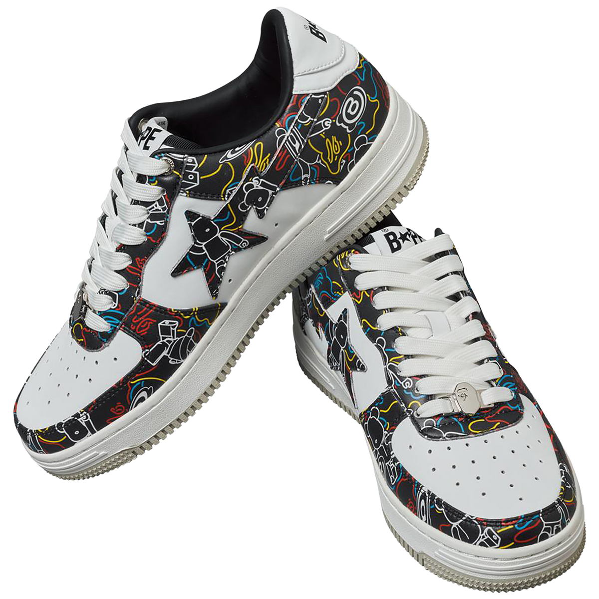 BAPE STA MEDICOM 玩具 BE@RBRICK 迷彩黑色