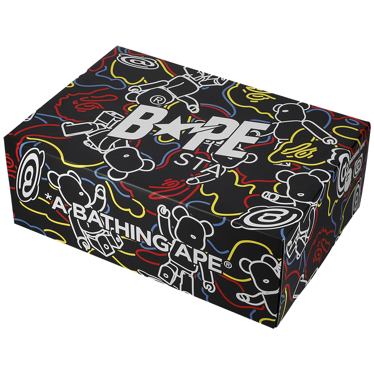 BAPE STA MEDICOM 玩具 BE@RBRICK 迷彩黑色