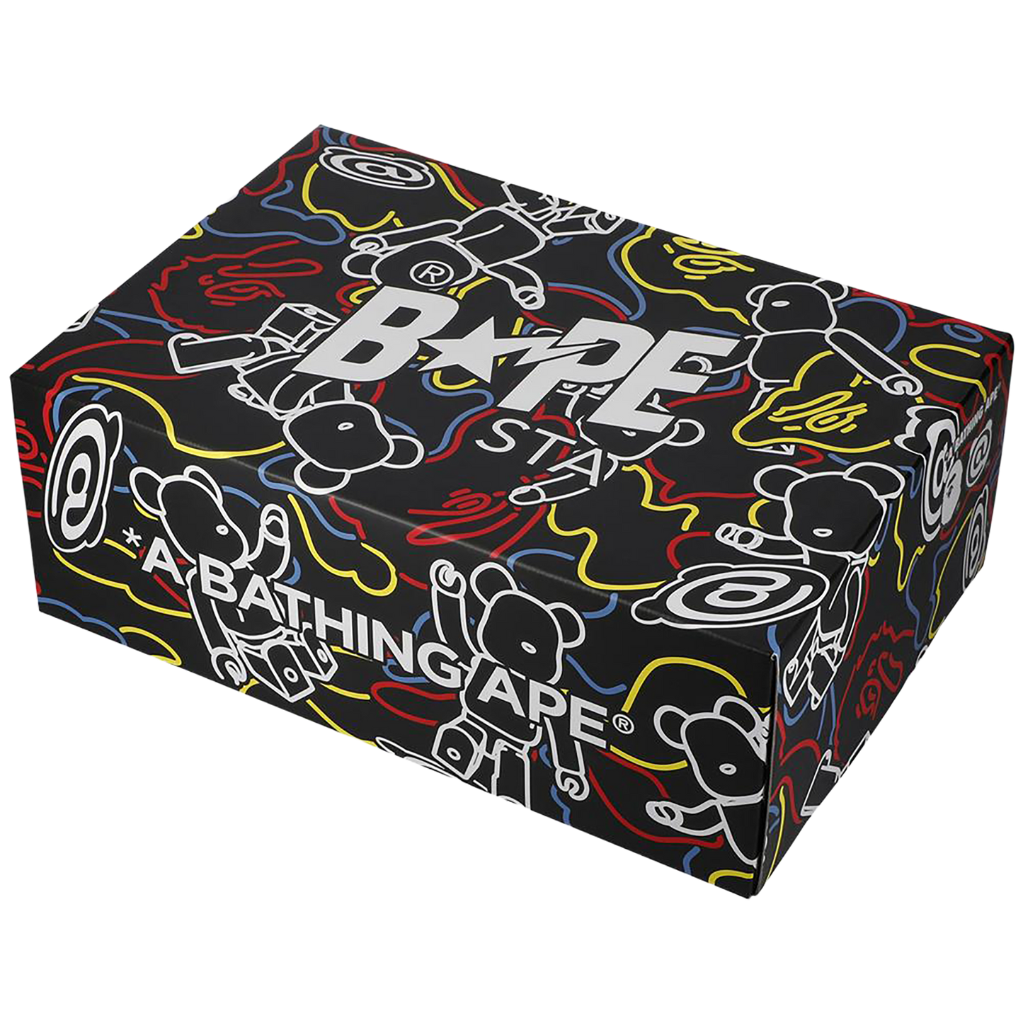 BAPE STA MEDICOM 玩具 BE@RBRICK 迷彩黑色