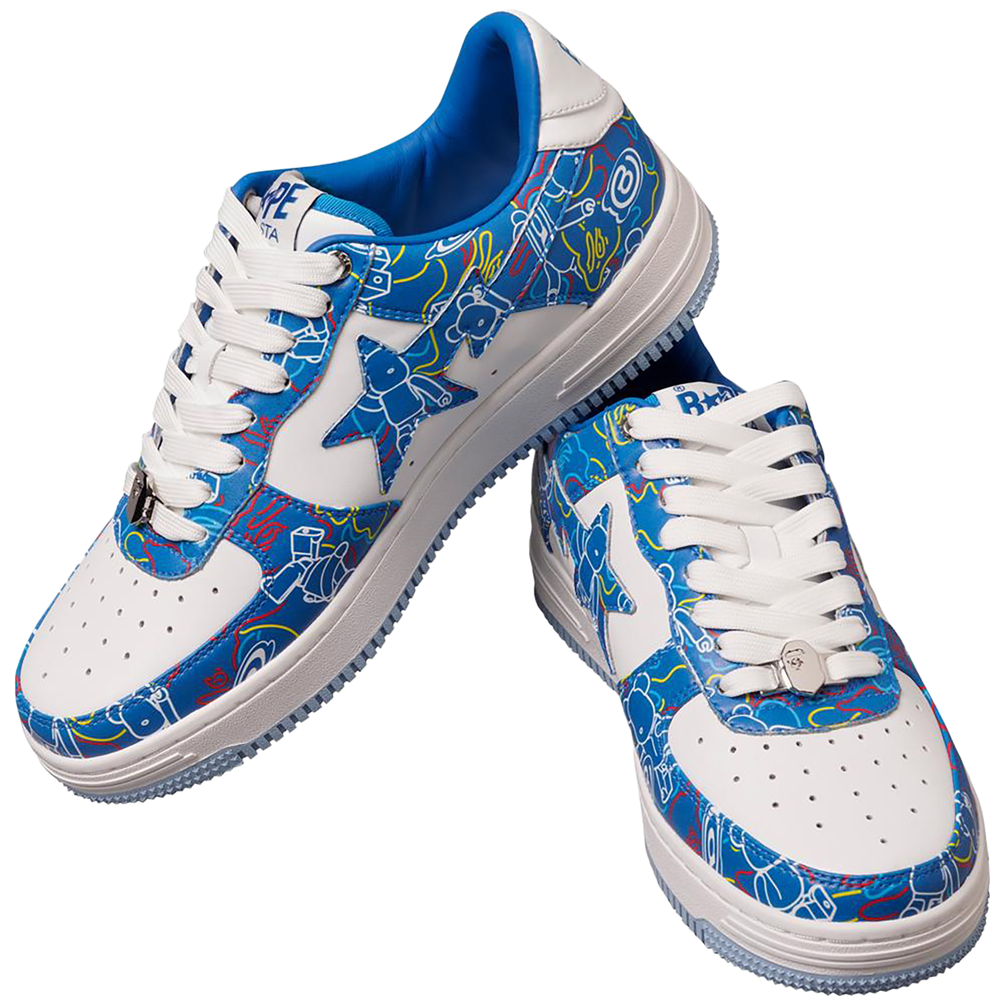 BAPE STA MEDICOM 玩具 BE@RBRICK 迷彩蓝