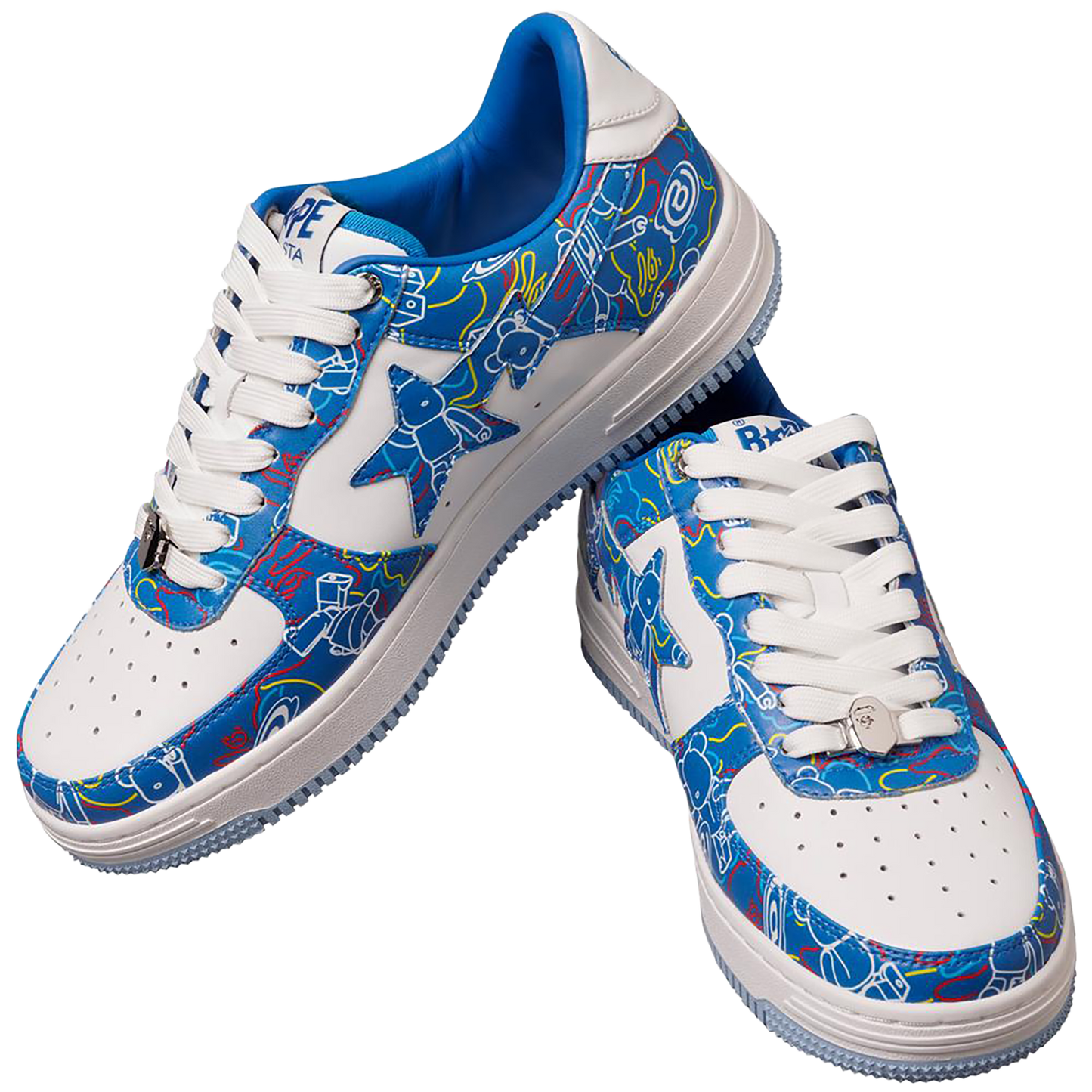 BAPE STA MEDICOM 玩具 BE@RBRICK 迷彩蓝