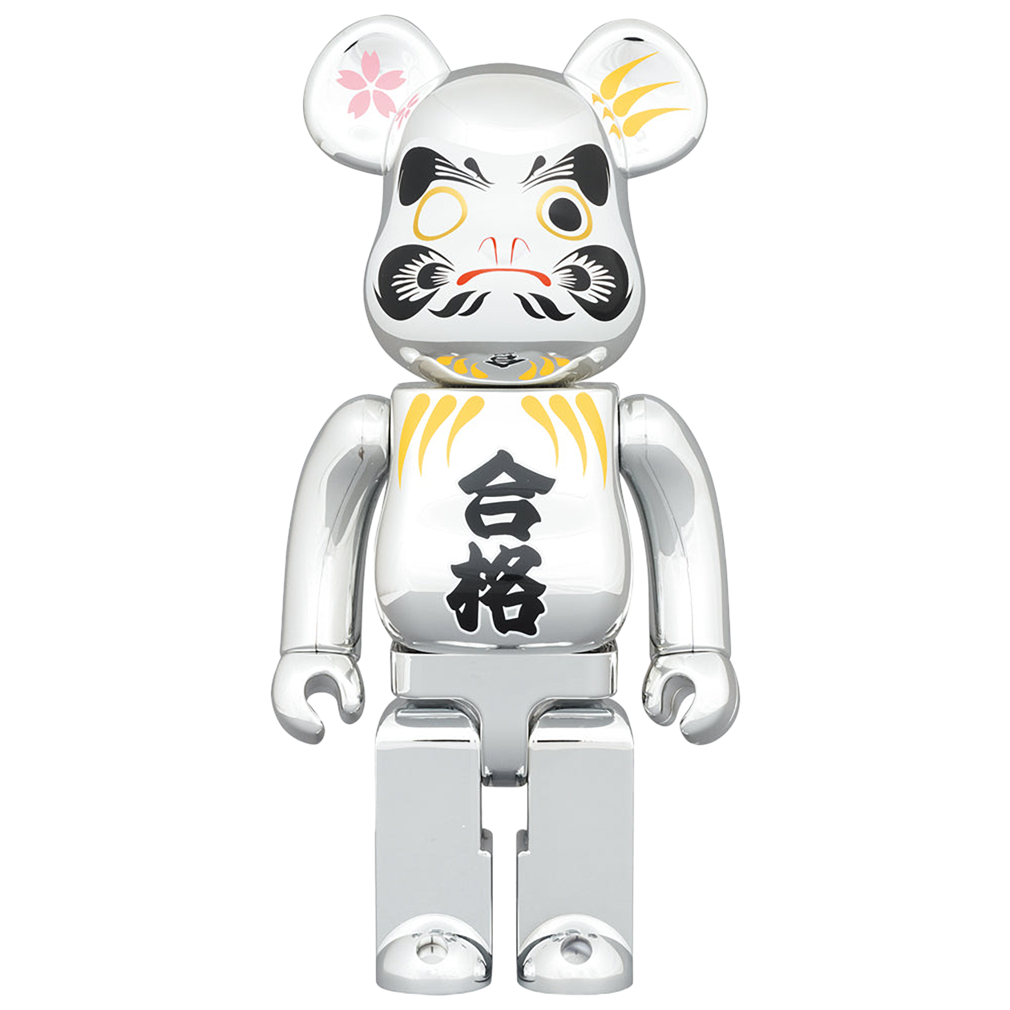 BE@RBRICK Daruma “GOUKAKU” Silver plated 400%