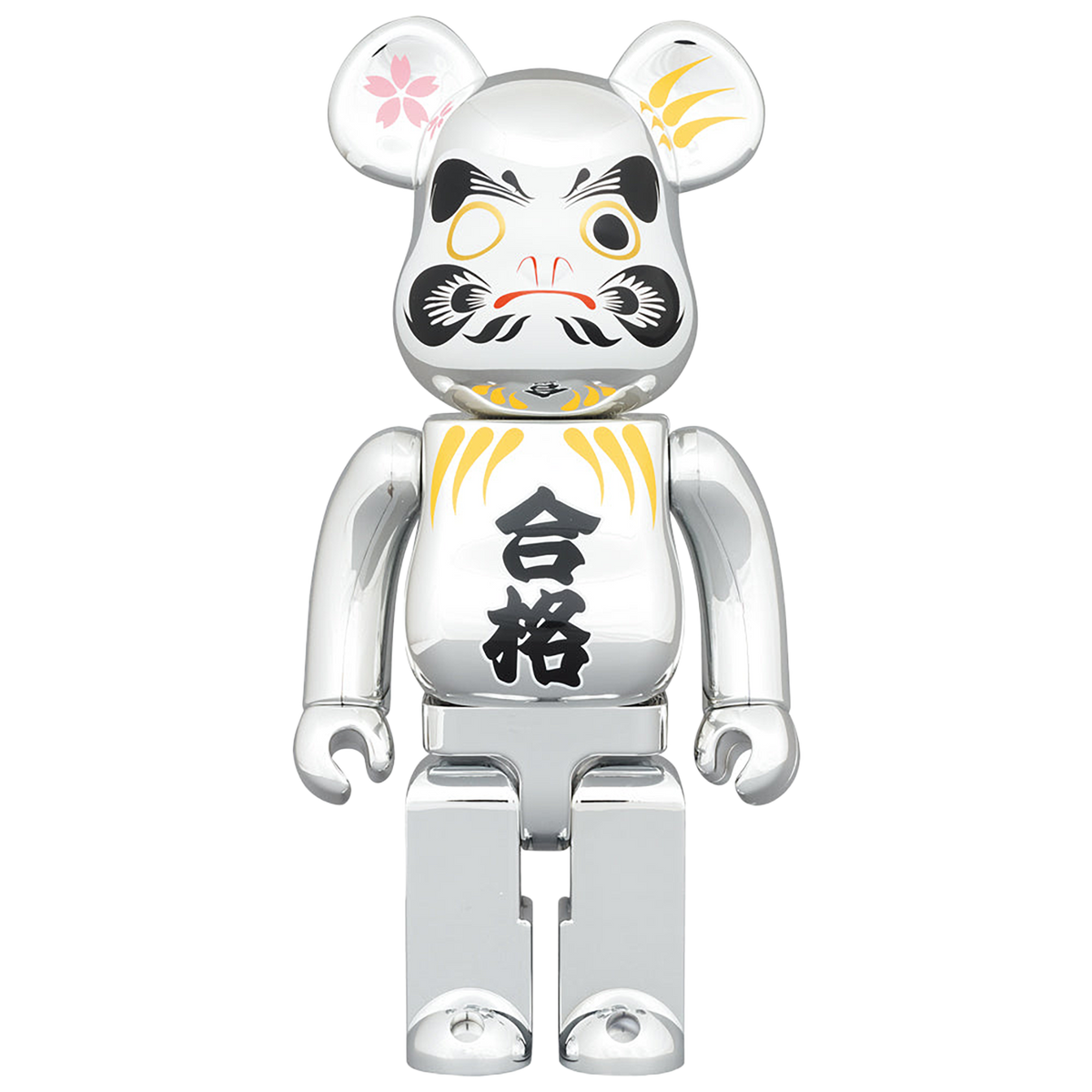 BE@RBRICK Daruma “GOUKAKU” Silver plated 400%