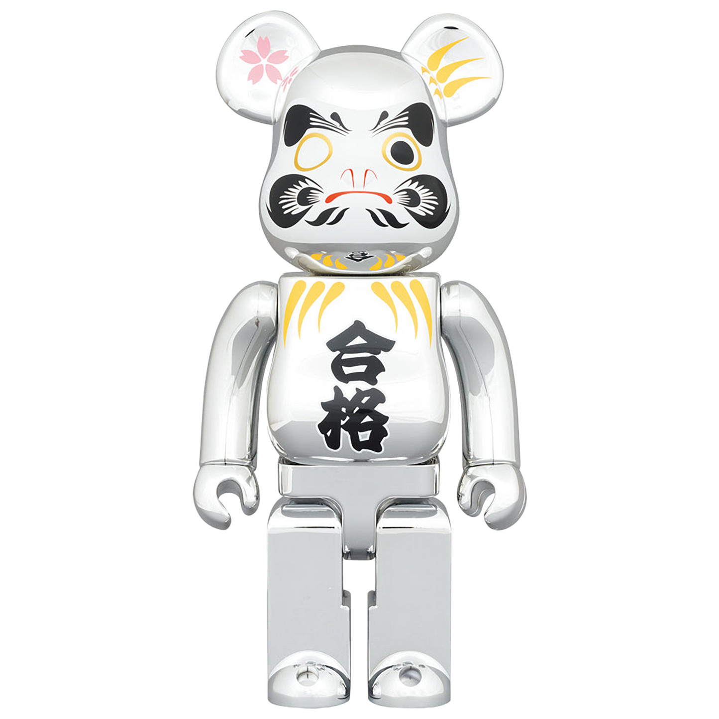 BE@RBRICK Daruma “GOUKAKU” Silver plated 400%