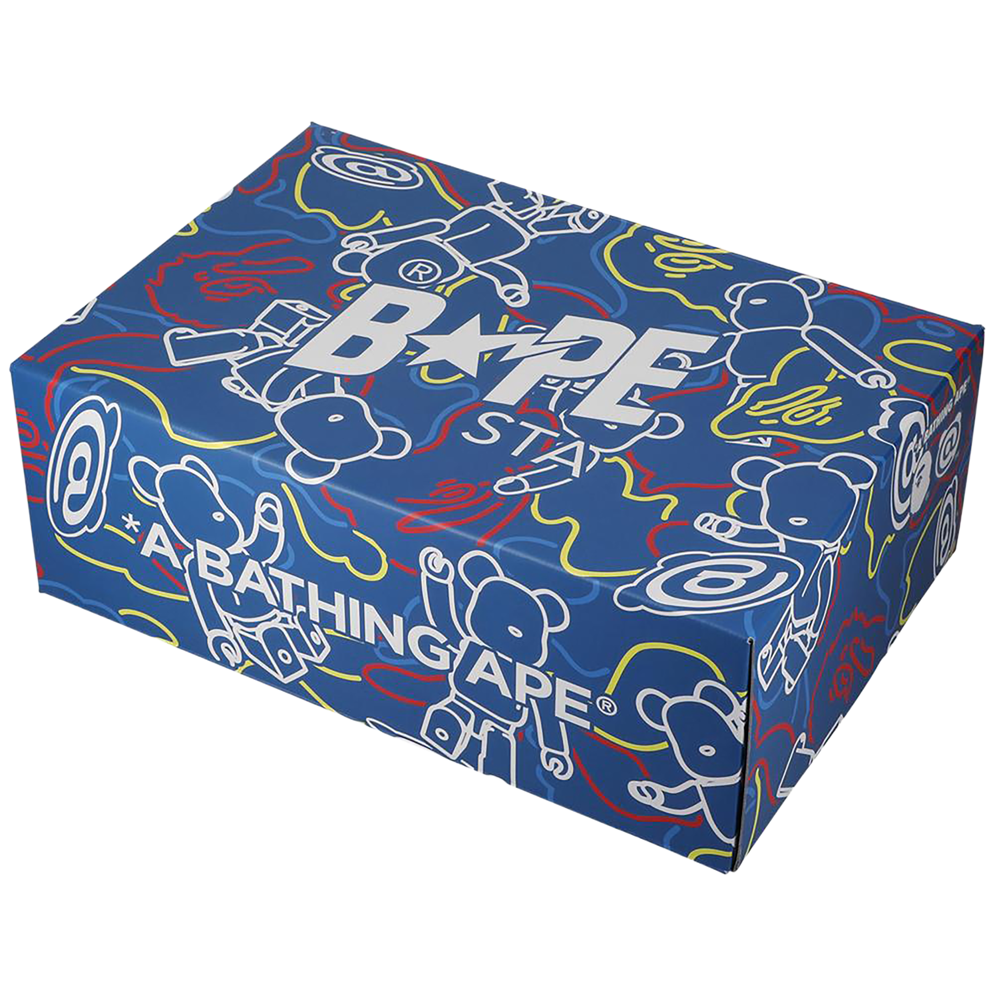 BAPE STA MEDICOM 玩具 BE@RBRICK 迷彩蓝