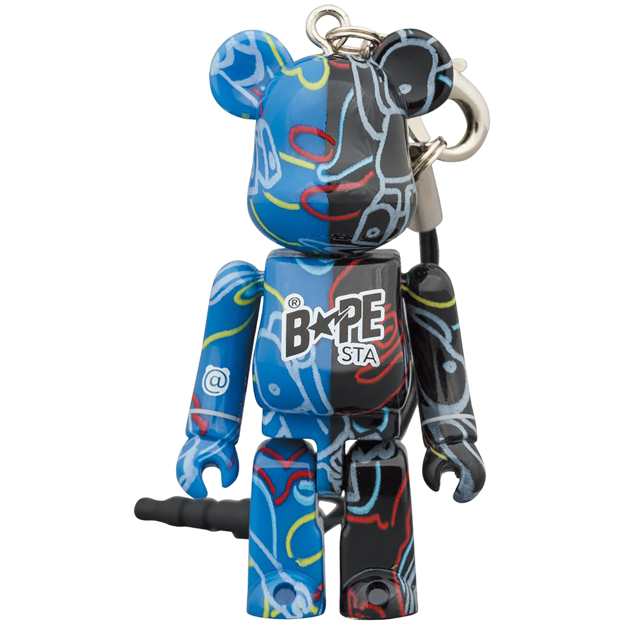 BAPE STA MEDICOM 玩具 BE@RBRICK 迷彩蓝