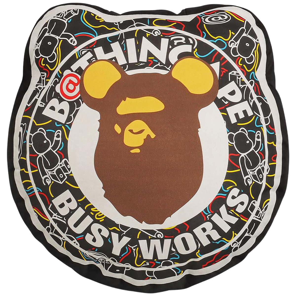 BE@RBRICK 迷彩 BE@R 坐垫 黑色/蓝色