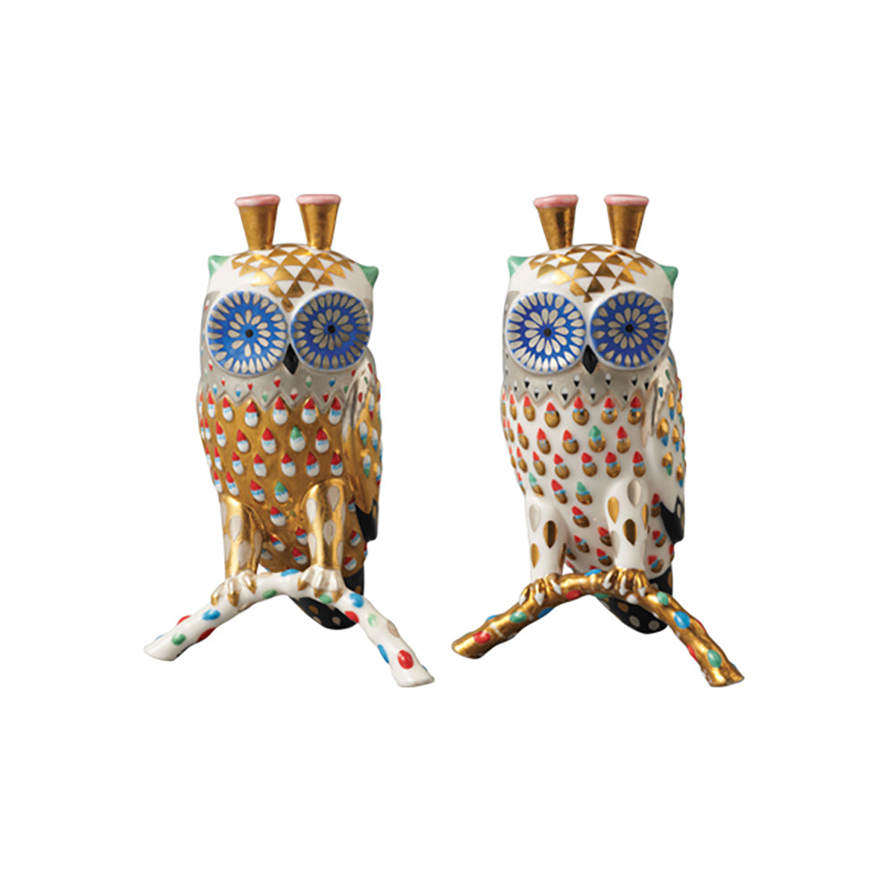 KLAUS HAAPANIEMI OWL OBJECT GOLD/WHITE_0
