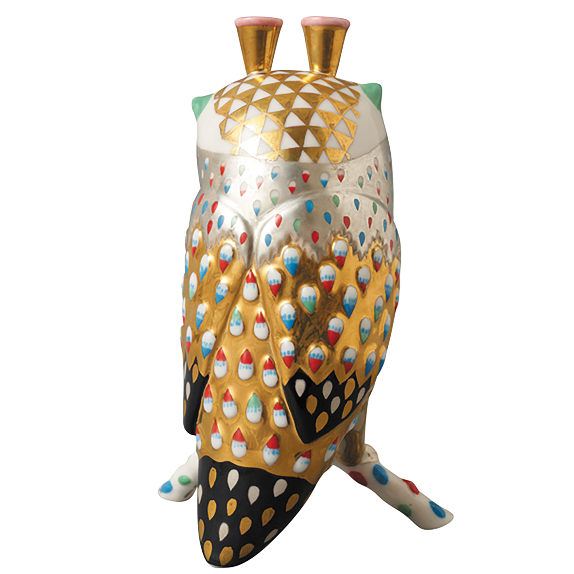 KLAUS HAAPANIEMI OWL OBJECT GOLD/WHITE