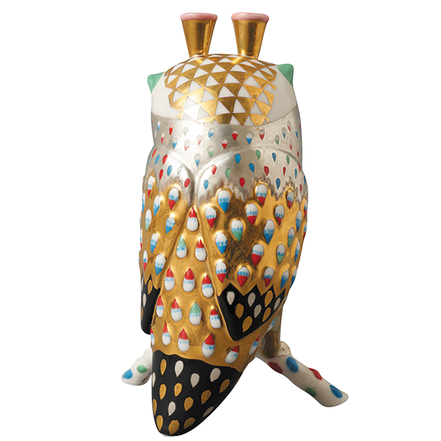 KLAUS HAAPANIEMI OWL OBJECT GOLD/WHITE