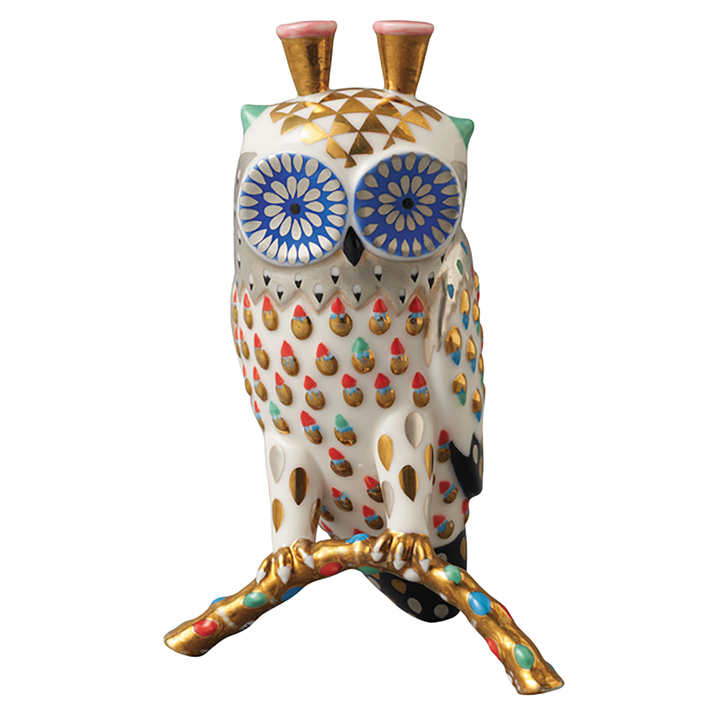 KLAUS HAAPANIEMI OWL OBJECT GOLD/WHITE