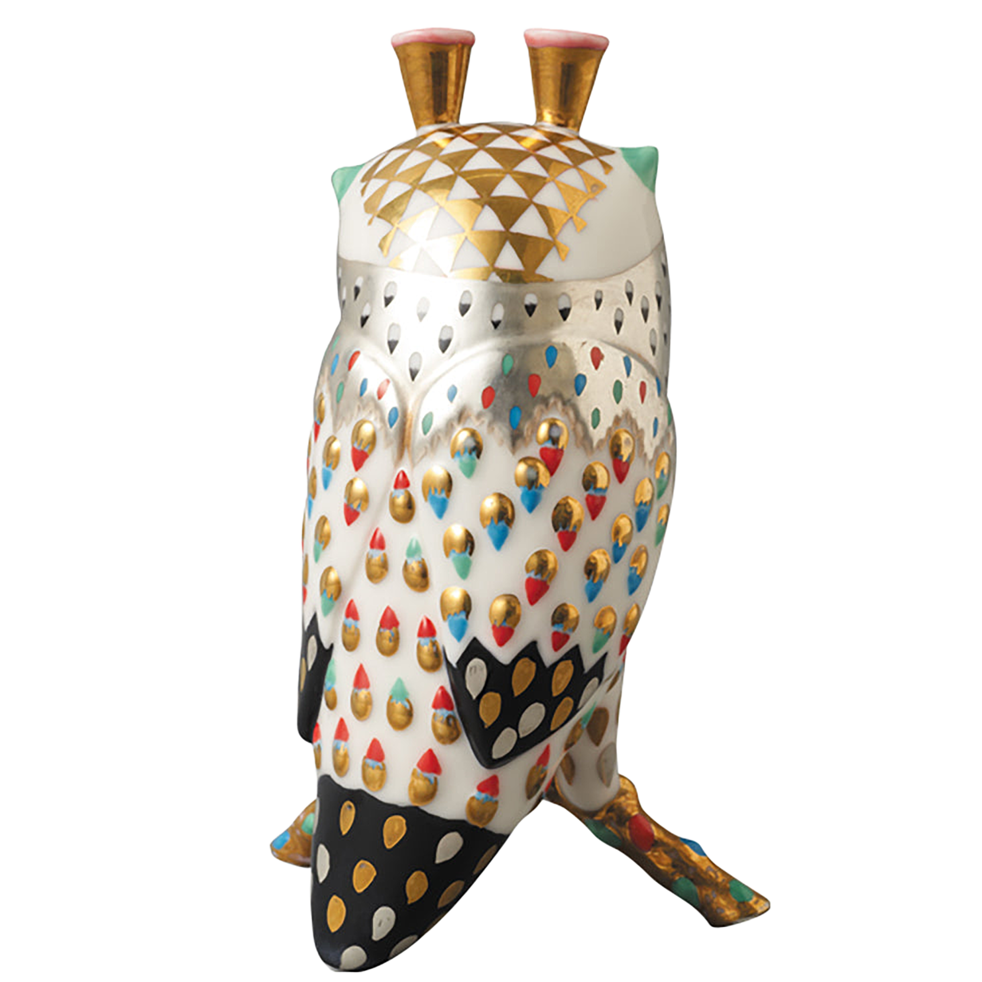 KLAUS HAAPANIEMI OWL OBJECT GOLD/WHITE