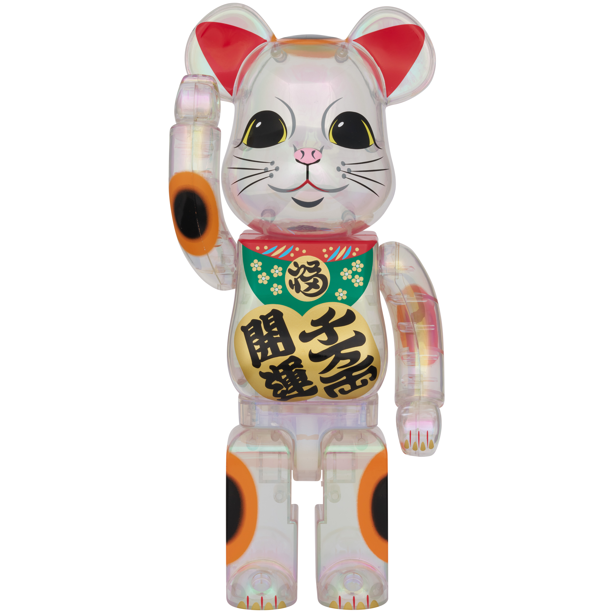 BE@RBRICK 招き猫 開運・千万両 透明メッキ 100％ & 400％ | MEDICOM