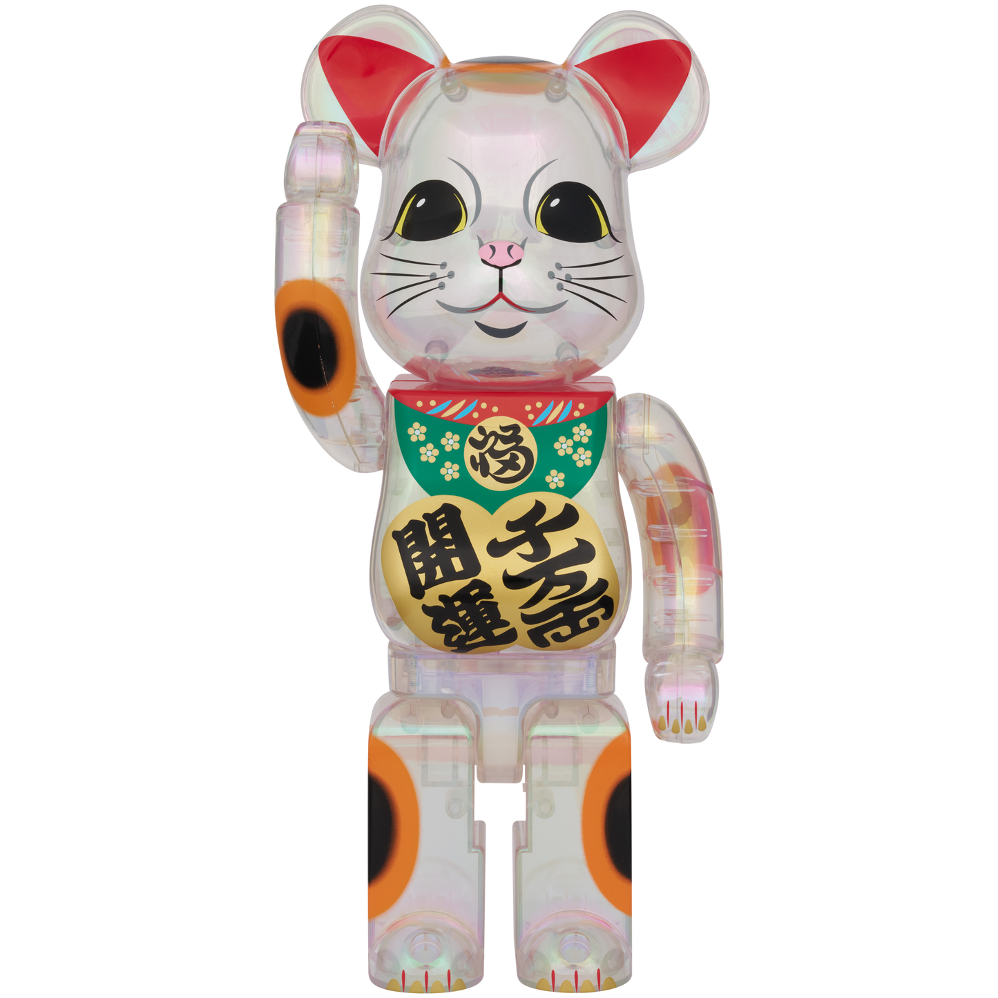BE@RBRICK 招き猫 開運・千万両 透明メッキ 100％ & 400％ | MEDICOM