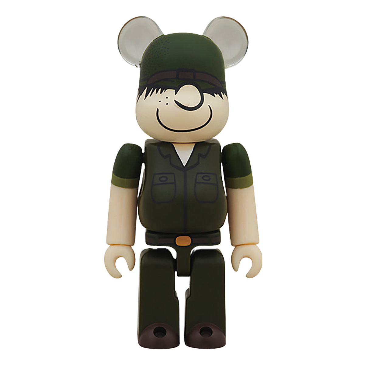 BE@RBRICK DRX ARMY beetle bailey 100%