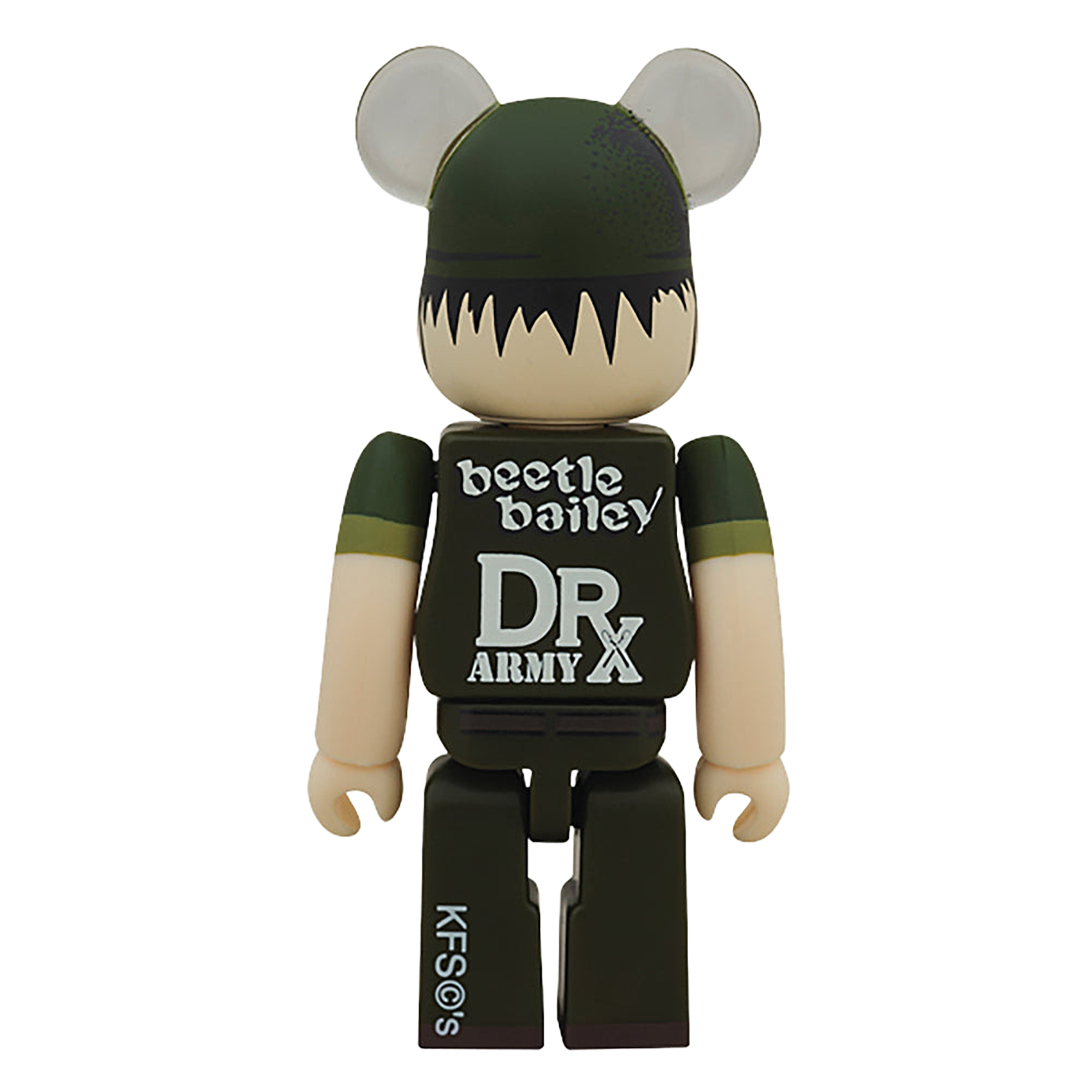 BE@RBRICK DRX ARMY beetle bailey 100%