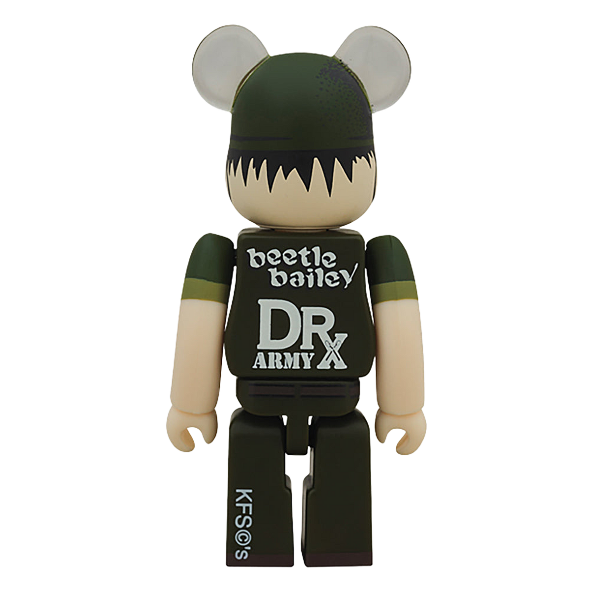 BE@RBRICK DRX ARMY beetle bailey 100%