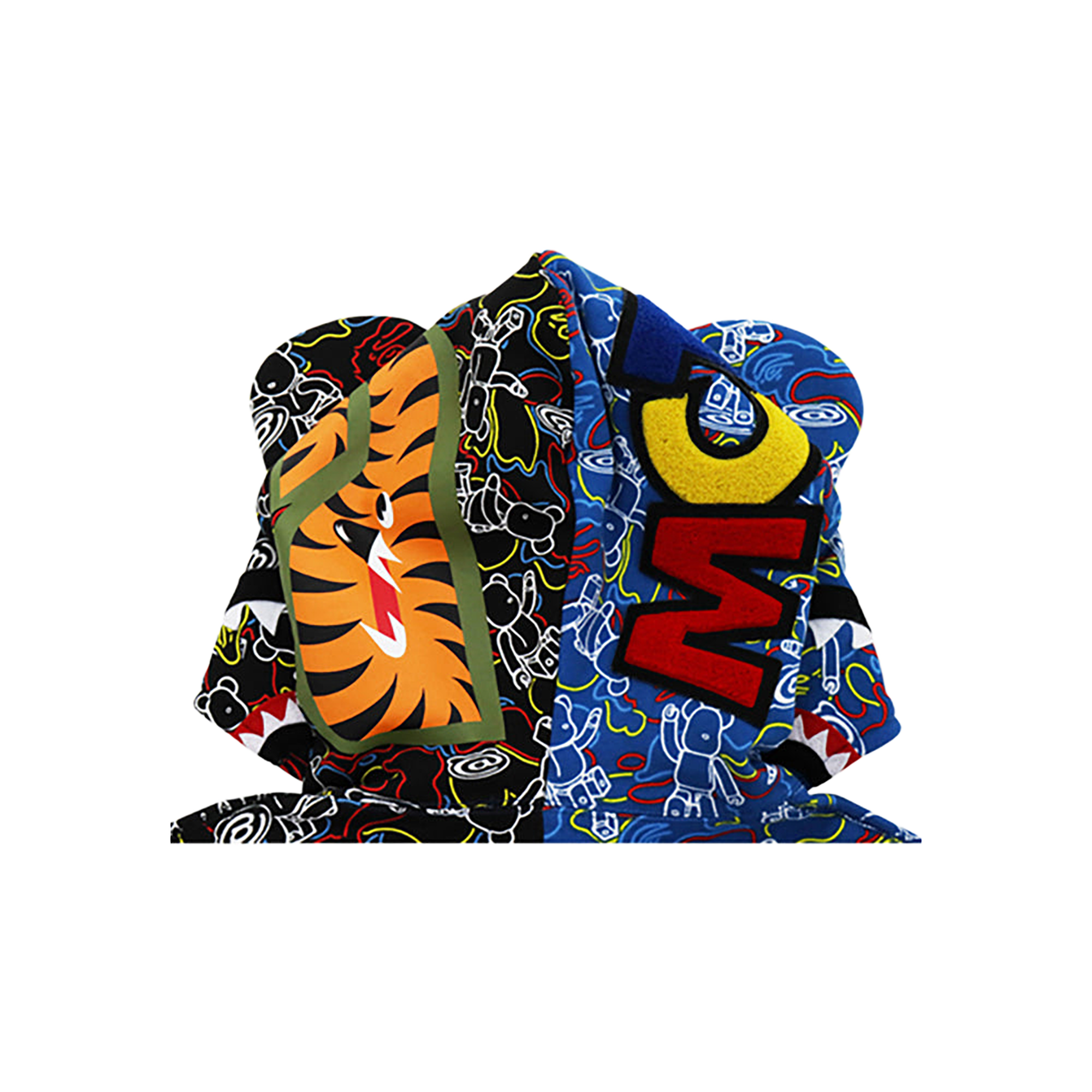 BE@RBRICK CAMO BE@R SHARK HALF FULL ZIP HOODIE 2021