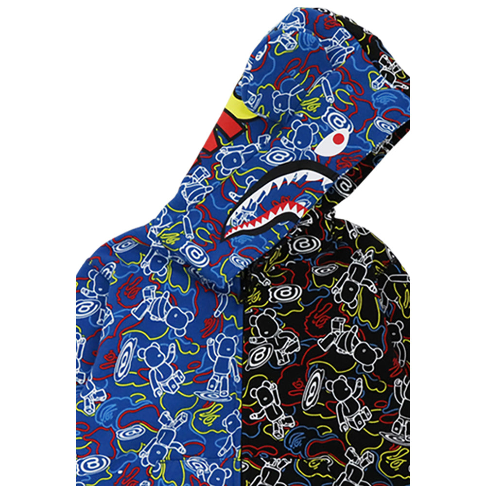BE@RBRICK CAMO BE@R SHARK HALF ZIP HOODIE (KIDS)_2