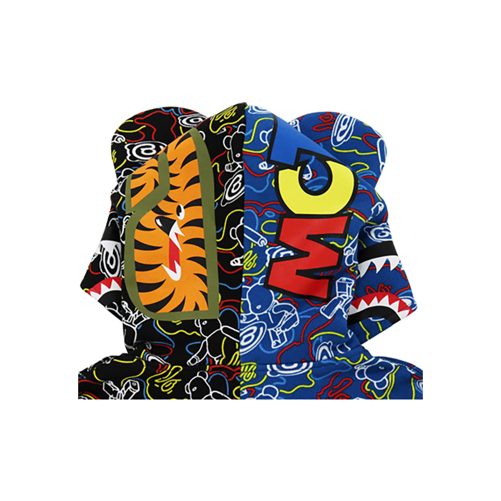 BE@RBRICK CAMO BE@R SHARK HALF ZIP HOODIE (KIDS)_3