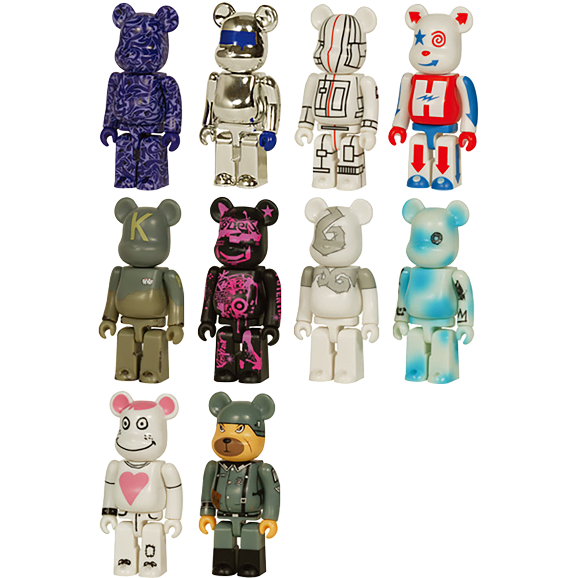 WORLD WIDE TOUR BE@RBRICK 10 PC SET (B)