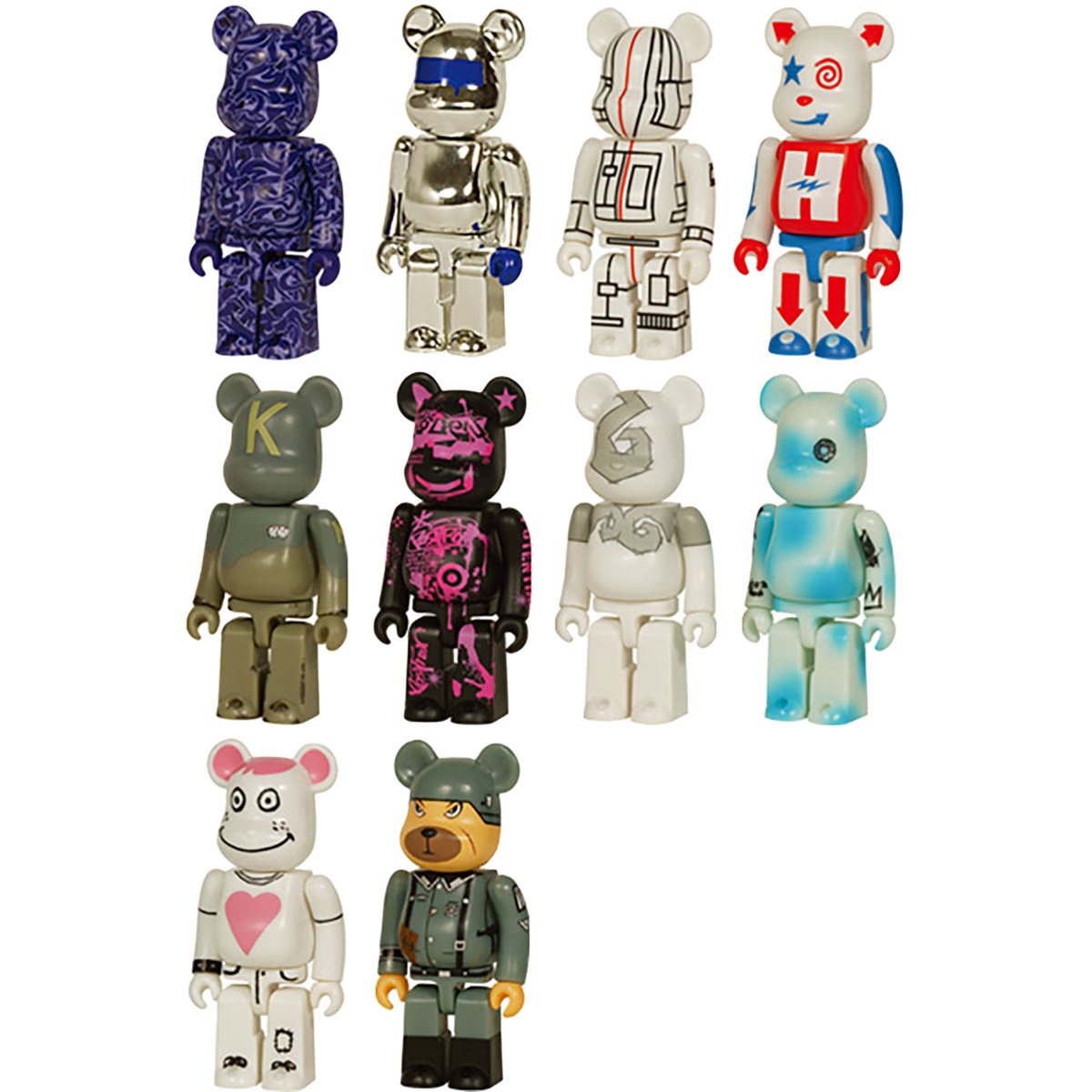 WORLD WIDE TOUR BE@RBRICK 10 PC SET (B) | MEDICOM TOY OFFICIAL STORE