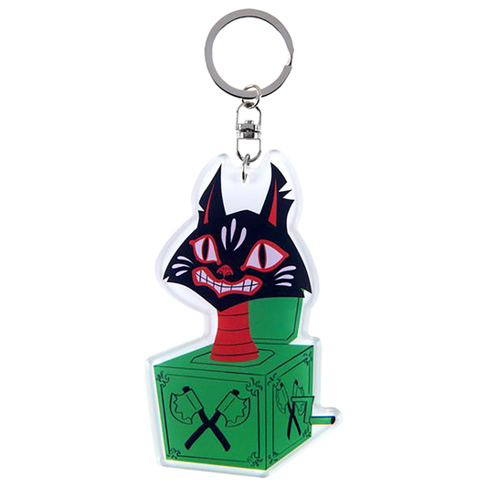 MLE ASAMI MATSUMURA SERIES ACRYLIC KEY CHAIN “Jack In The Box Cat”