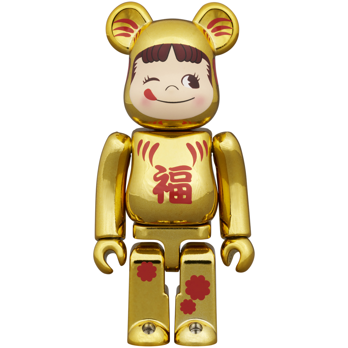 BE@RBRICK Daruma Peko-chan Gold Plated 100％ & 400％
