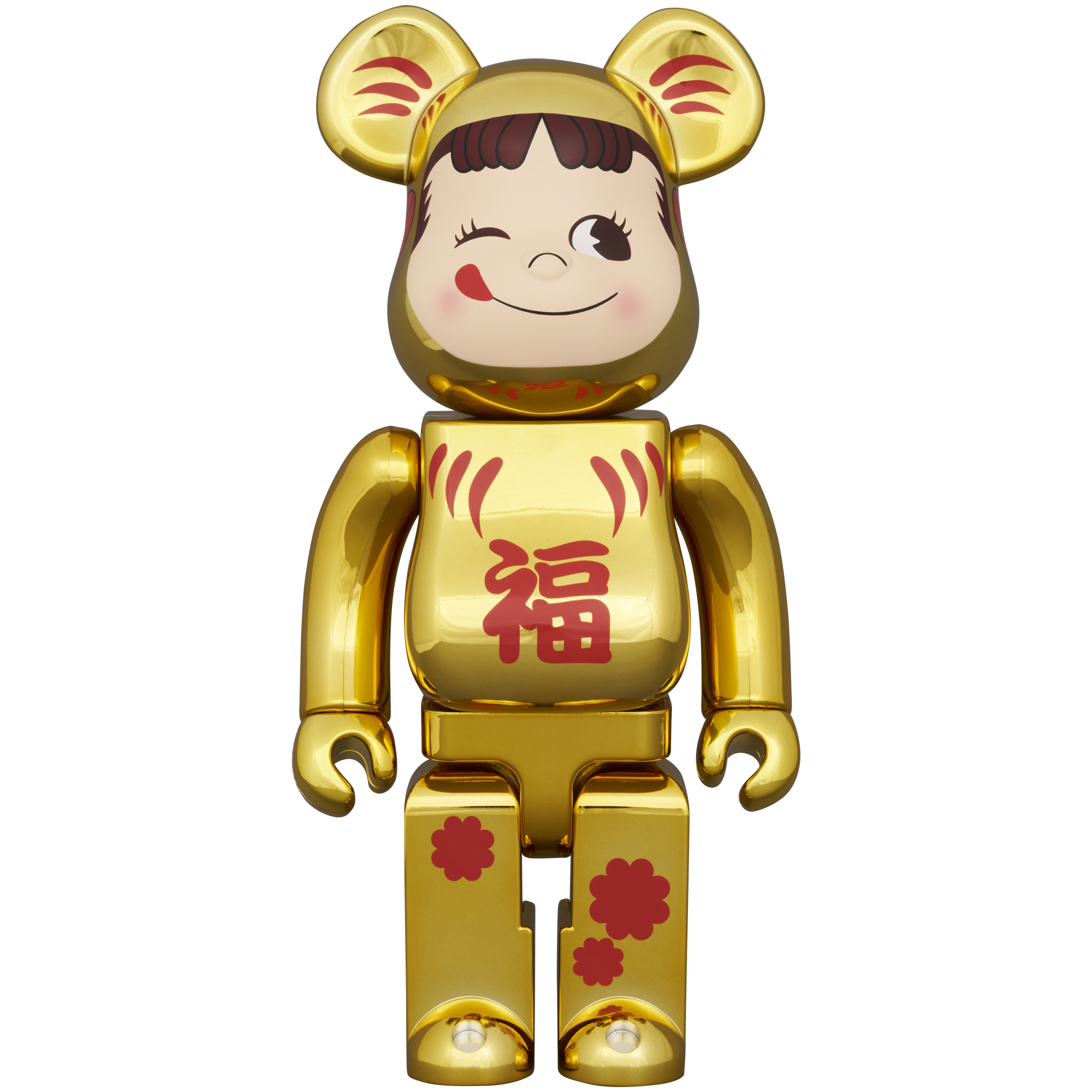 BE@RBRICK Daruma Peko-chan Gold Plated 100％ & 400％
