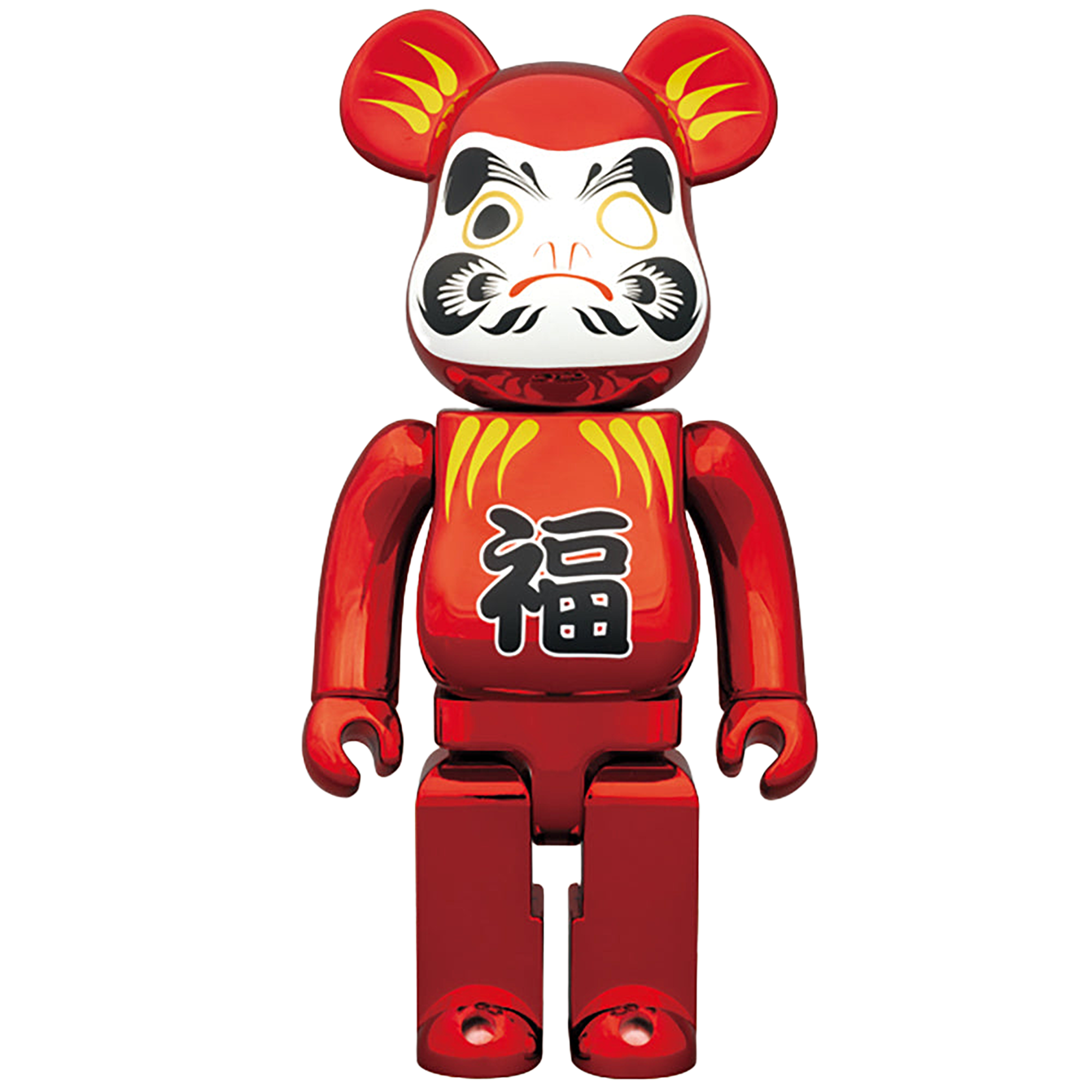 BE@RBRICK 達磨 赤メッキ 400％