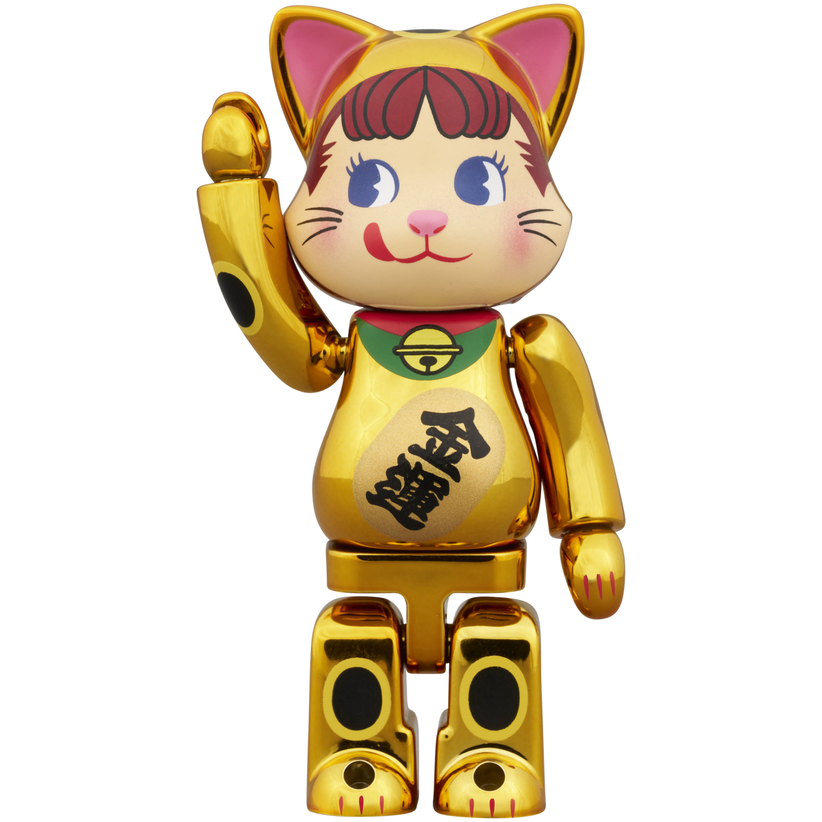 NY@BRICK Maneki Neko Peko-chan Gold plated 100% & 400% 