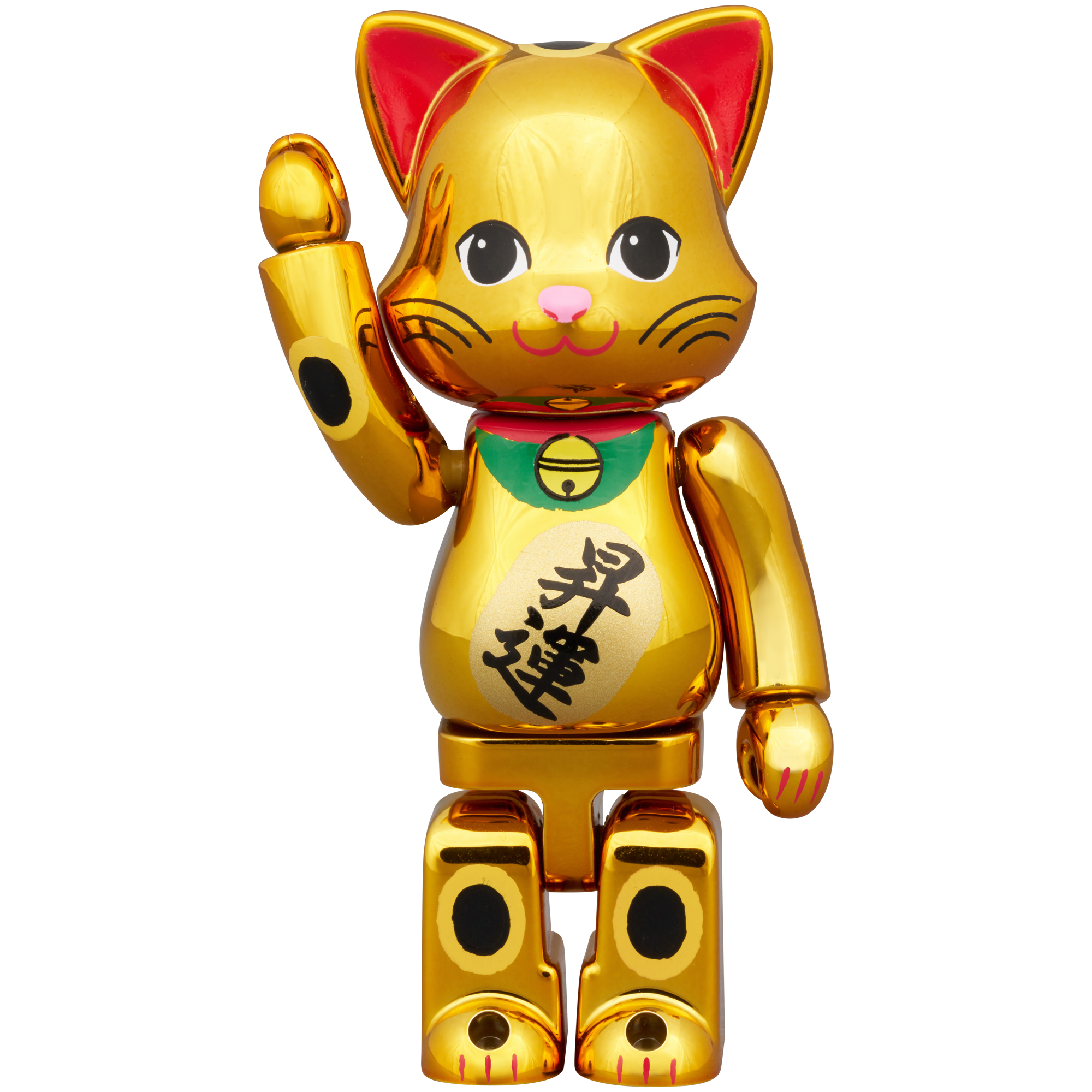 NY@BRICK 招き猫 昇運 金メッキ 100％ & 400％ | MEDICOM TOY OFFICIAL