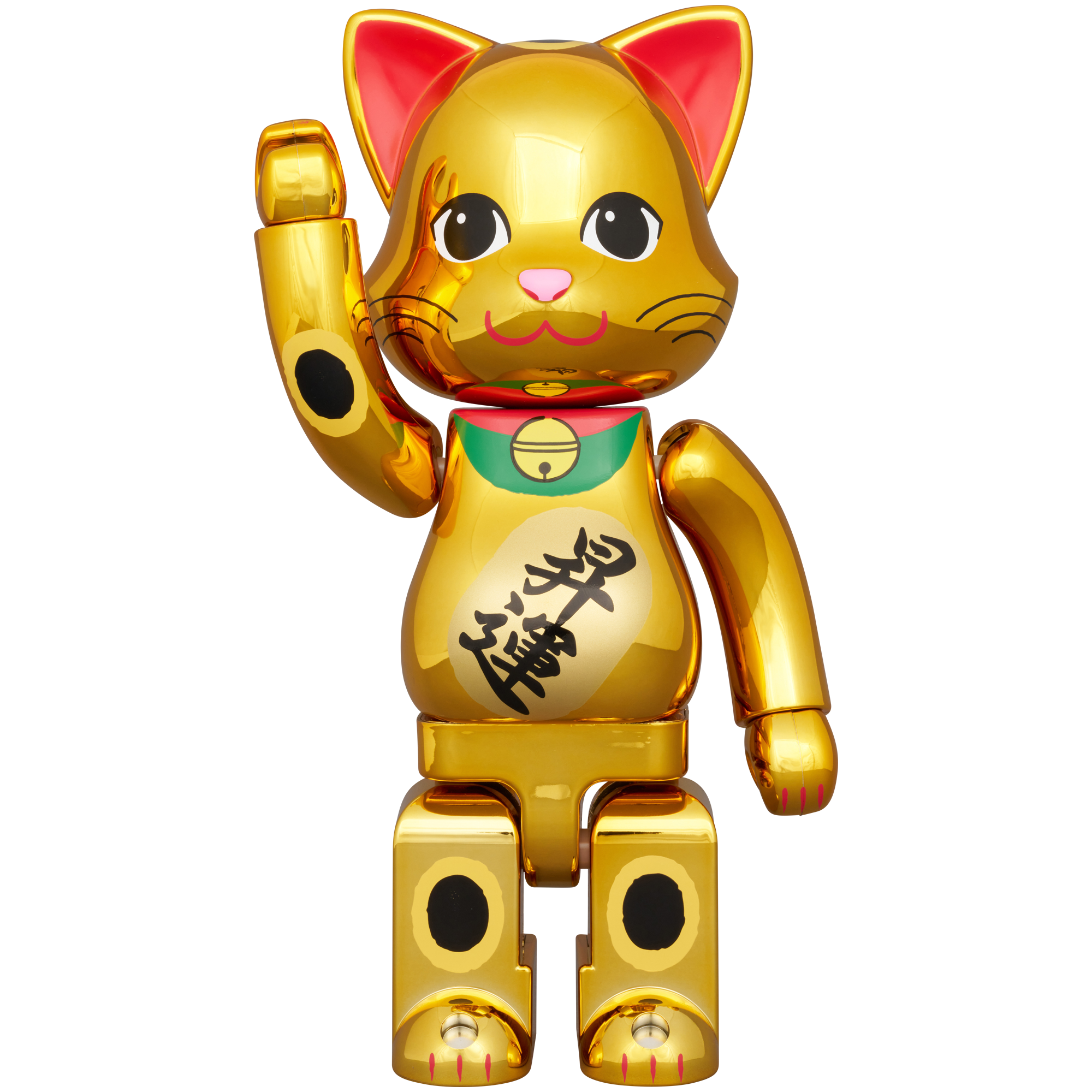 NY@BRICK 招き猫 昇運 金メッキ 100％ & 400％ | MEDICOM TOY OFFICIAL